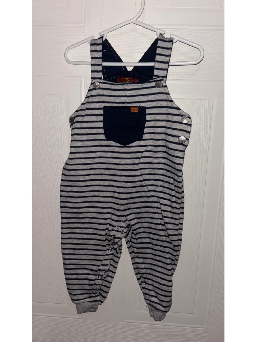 Boys Striped Overalls 18M